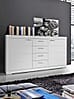 Sideboard SNOW Anrichte 2 Türen, 4 Schubladen, Weiß matt, von Forte