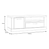 Lowboard DURO TV-Board mit Gerätefach, Optik: Pinie weiß antik, Forte
