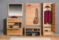 Dielenschrank Genf 1-türig - Kernbuche Massivholz geölt/gewachst