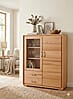 Highboard Vitrine Genf 2-türig Kernbuche Massivholz geölt