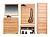 Garderoben Set Genf I Kernbuche Massivholz geölt 5-teilig Garderoben Set Genf I Kernbuche Massivholz geölt 5-teilig