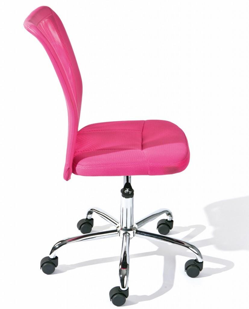 Kinderdrehstuhl Schreibtischstuhl Drehstuhl atmungsaktiver Bezug in pink rosa 