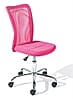 Kinderstuhl Kinderdrehstuhl BONNIE Bezug in pink, Fußkreuz Chrom