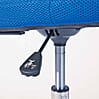 Kinderstuhl Kinderdrehstuhl BONNIE Bezug in blau, Fußkreuz Chrom