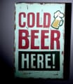 Wall Art Deko Holzschild " Cold Beer " im Vintage Look