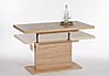 Couchtisch MONACO 120x67 höhenverstellbar ausziehbar Wohnzimmertisch