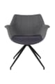 Lounge Sessel Doulton Grey von Zuiver Front
