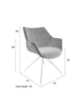 Lounge Sessel Doulton Grey von Zuiver Maße