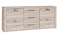 Sideboard PORTLAND 2 Türen, 3 Schubladen, Sandeiche Dekor, von Forte