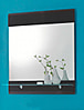 Badspiegel CHROME Spiegel mit Glasablage, Dekor grau-metallic