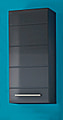 Hängeschrank CHROME Badezimmerschrank 1 Tür, Optik grau-metallic