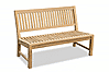 Stabile Gartenbank Kingsbury in Premium Teak ohne Armlehne 150 cm