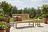 Stabile Gartenbank Kingsbury in Premium Teak ohne Armlehne 150 cm