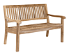 Stabile 3-sitzer Gartenbank Kingsbury in Premium Teak 150 cm