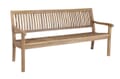 Stabile 4-sitzer Gartenbank Kingsbury in Premium Teak 180 cm