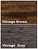 Nachttisch CARPI Beistelltisch Akazie Vintage Braun von Hasena