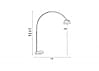 Stehlampe Bogenlampe Kupfer METAL BOW COPPER von Zuiver