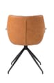 Rückseite Lounge Sessel Doulton Vintage Brown von Zuiver