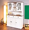 Buffet Vitrine Westerland 5-türig im Landhausstil - Massivholz