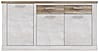 Sideboard DURO, 3 Türen und 2 Schubladen, in Pinie weiß antik