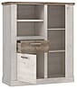 Highboard DURO, 2 trg. und 1 Schublade, in Pinie weiß antik von Forte