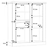 Highboard DURO, 2 trg. und 1 Schublade, in Pinie weiß antik von Forte