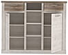 Highboard DURO, 2 Türen, 2 Schubladen, Optik Pinie weiß antik