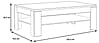 Couchtisch DURO 120 x 75 cm Optik Pinie weiß / Eiche antik
