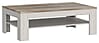 Couchtisch DURO 120 x 75 cm Optik Pinie weiß / Eiche antik