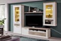 Wohnwand Wohnzimmer Duro mit Vitrinen und TV-Board