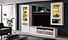 Wohnzimmerschrank DURO, Set 4-tlg Optik: Pinie weiß antik
