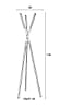 Design Kleiderständer PINNACLE weiß von Zuiver