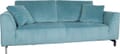 Sofa 3-sitzer DRAGON RIB in blau von Zuiver mit Cord Stoff