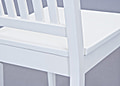 Stuhl WESTERLAND 7.1 Kiefer Massivholz weiß lackiert 2er Set