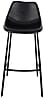 Barhocker FRANKY Kunstleder Vintage schwarz von DutchBone