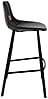 Barhocker FRANKY Kunstleder Vintage schwarz von DutchBone