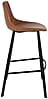 Barhocker FRANKY Kunstleder Vintage braun von DutchBone