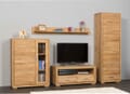 Wohnwand Basel Set IIX Wildeiche Massivholz