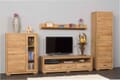 Wohnwand Basel Set VII Wildeiche Massivholz geölt