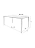 Design Esstisch STORM 180 x 90 cm von Zuiver Esche lackiert