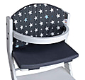 Sitzkissen Sitzpolster Sitzverkleinerer für tiSsi® Hochstuhl in Grau mit Sternen