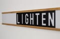 Wandlampe Leuchtreklame SABER mit auswechselbaren Buchstaben