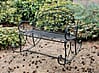 Schaukelbank DARES Gartenbank mit Armlehne Metall schwarz