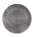 Beistelltisch SPIRAL 45 cm Metall Platte Black Nickel