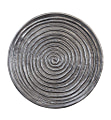 Beistelltisch SPIRAL 35 cm Metall Platte Black Nickel