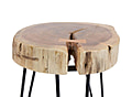 Beistelltisch STAMM Tischplatte aus Akazienholz Baumscheibe