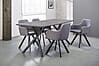 Esstisch HENK 160 x 90 cm Tischplatte in Beton-Optik