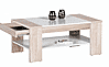 Couchtisch FINLEY PLUS 100 x 58 , Sonoma Eiche / Weiß