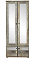 Garderobenschrank BONANZA mit Spiegel - Driftwood Nachbildung