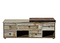 Garderobenbank Flurbank BONANZA 130 cm - Driftwood - inkl. Kissen